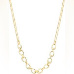 NWT- Argento Vivo
Oval Frontal Necklace, 16"-18"